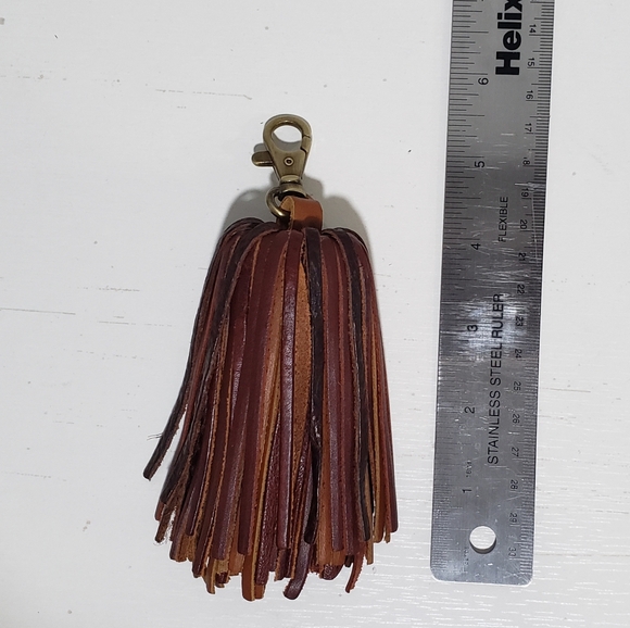 Rainbow XL Tassel in Chocolate Portland Leather Goods NEW - Picture 4 of 8